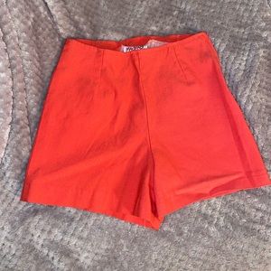 Neon coral shorts
